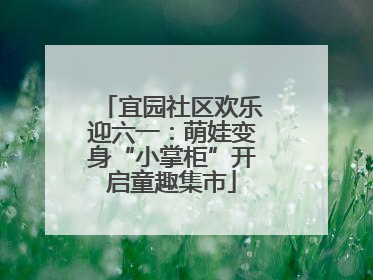 宜园社区欢乐迎六一：萌娃变身“小掌柜”开启童趣集市