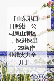 山东港口日照港三公司岚山港区：快进快出，29条作业线火力全开