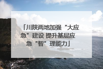 川陕两地加强“大应急”建设 提升基层应急“智”理能力