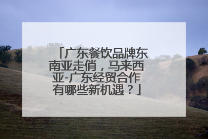 广东餐饮品牌东南亚走俏，马来西亚-广东经贸合作有哪些新机遇？