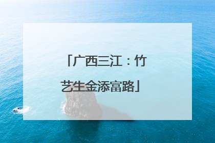 广西三江：竹艺生金添富路