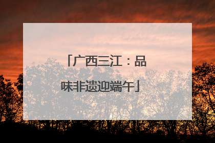 广西三江：品味非遗迎端午