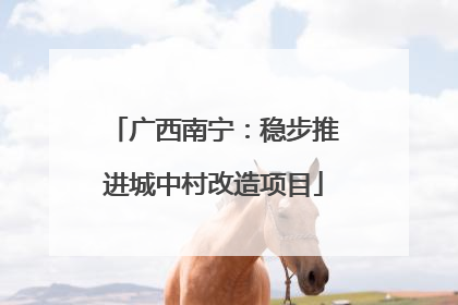 广西南宁：稳步推进城中村改造项目