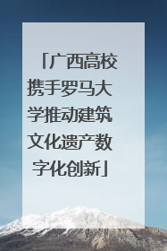 广西高校携手罗马大学推动建筑文化遗产数字化创新