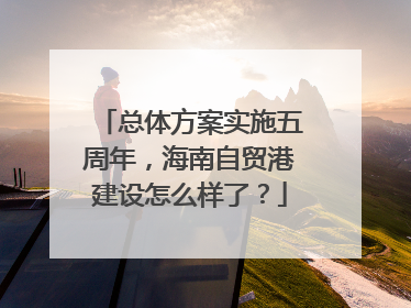 总体方案实施五周年，海南自贸港建设怎么样了？
