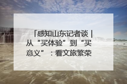 感知山东记者谈｜从“买体验”到“买意义”：看文旅繁荣背后的幸福新定义