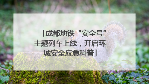 成都地铁“安全号”主题列车上线，开启环城安全应急科普