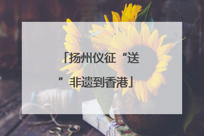 扬州仪征“送”非遗到香港