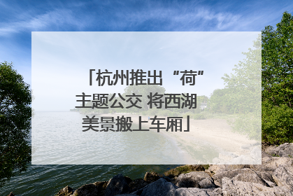 杭州推出“荷”主题公交 将西湖美景搬上车厢