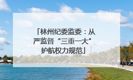 林州纪委监委：从严监督“三重一大” 护航权力规范