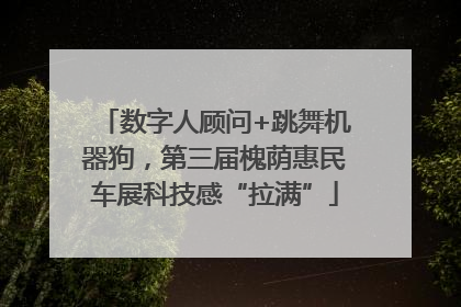 数字人顾问+跳舞机器狗，第三届槐荫惠民车展科技感“拉满”