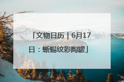 文物日历｜6月17日：蜥蜴纹彩陶罐