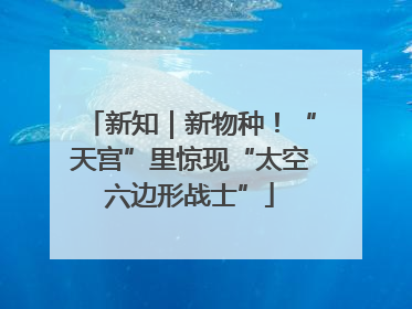 新知｜新物种！“天宫”里惊现“太空六边形战士”