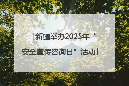 新疆举办2025年“安全宣传咨询日”活动