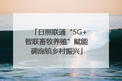 日照联通“5G+智联畜牧养殖”赋能碑廓镇乡村振兴