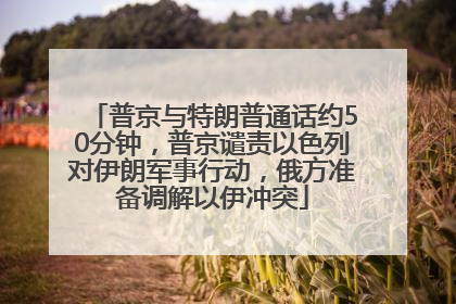 普京与特朗普通话约50分钟，普京谴责以色列对伊朗军事行动，俄方准备调解以伊冲突