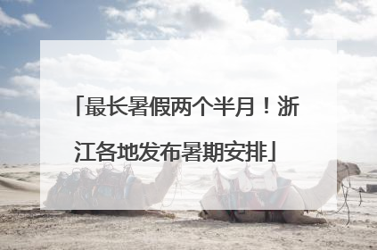 最长暑假两个半月！浙江各地发布暑期安排