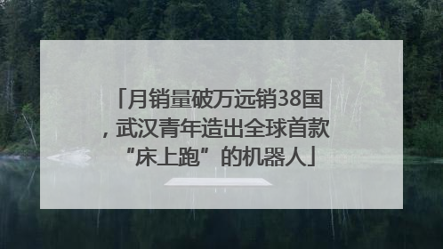 月销量破万远销38国，武汉青年造出全球首款“床上跑”的机器人