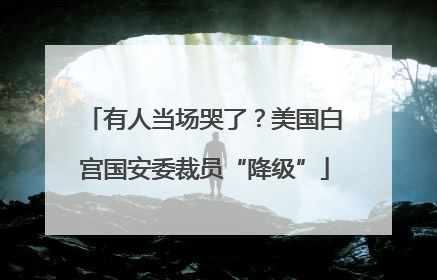 有人当场哭了？美国白宫国安委裁员“降级”
