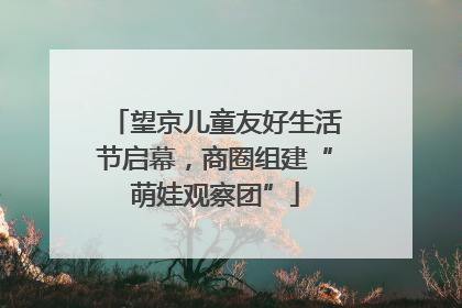 望京儿童友好生活节启幕，商圈组建“萌娃观察团”