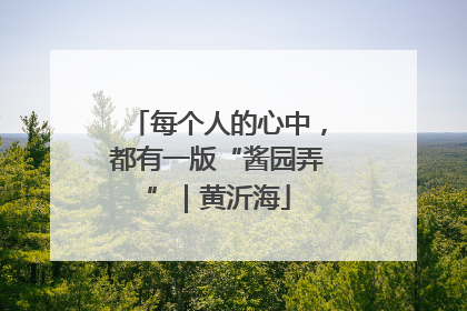 每个人的心中，都有一版“酱园弄”｜黄沂海