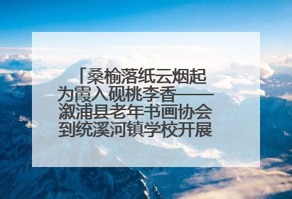 桑榆落纸云烟起 为霞入砚桃李香——溆浦县老年书画协会到统溪河镇学校开展书画进校园活动