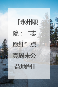 永州职院：“志愿红”点亮周末公益地图