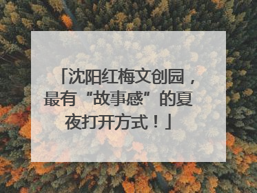 沈阳红梅文创园，最有“故事感”的夏夜打开方式！