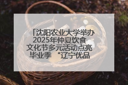 沈阳农业大学举办2025年仲夏饮食文化节多元活动点亮毕业季 “辽宁优品”进校园首站启动