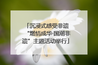 沉浸式感受非遗 “燃情成华·国潮非遗”主题活动举行
