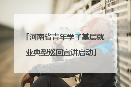河南省青年学子基层就业典型巡回宣讲启动
