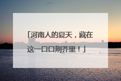 河南人的夏天，藏在这一口口荆芥里！
