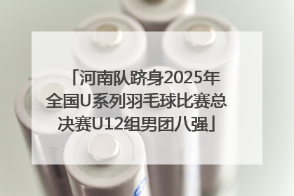 河南队跻身2025年全国U系列羽毛球比赛总决赛U12组男团八强