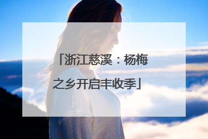 浙江慈溪：杨梅之乡开启丰收季