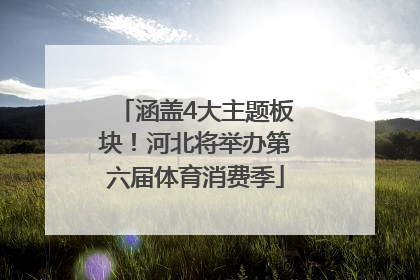 涵盖4大主题板块！河北将举办第六届体育消费季