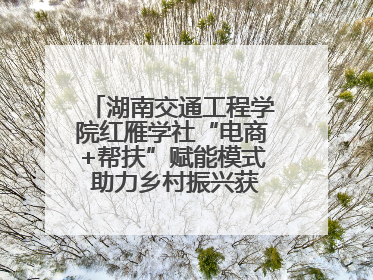 湖南交通工程学院红雁学社“电商+帮扶”赋能模式 助力乡村振兴获帮扶乡镇好评