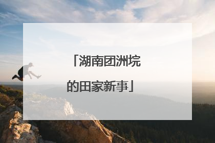 湖南团洲垸的田家新事