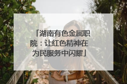 湖南有色金属职院：让红色精神在为民服务中闪耀