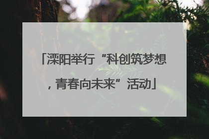 溧阳举行“科创筑梦想，青春向未来”活动