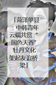 菏泽单县：中韩青年云端共赏“国色天香” 牡丹文化架起友谊桥梁