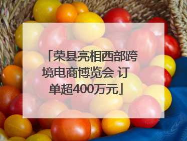 荣县亮相西部跨境电商博览会 订单超400万元