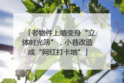 老物件上墙变身“立体时光簿”，小巷改造成“网红打卡地”