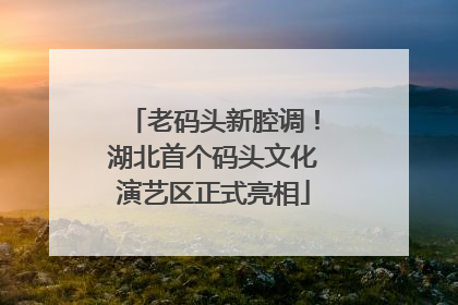 老码头新腔调！湖北首个码头文化演艺区正式亮相