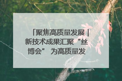 聚焦高质量发展｜新技术成果汇聚“丝博会” 为高质量发展注入新动能