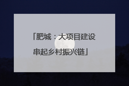 肥城：大项目建设串起乡村振兴链