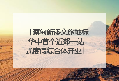 蔡甸新添文旅地标 华中首个近郊一站式度假综合体开业