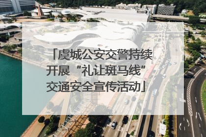 虞城公安交警持续开展“礼让斑马线”交通安全宣传活动