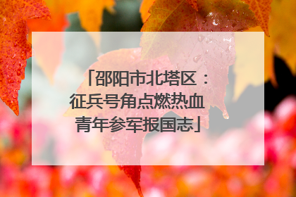 邵阳市北塔区：征兵号角点燃热血青年参军报国志