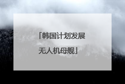 韩国计划发展无人机母舰