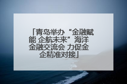 青岛举办“金融赋能 企航未来”海洋金融交流会 力促金企精准对接